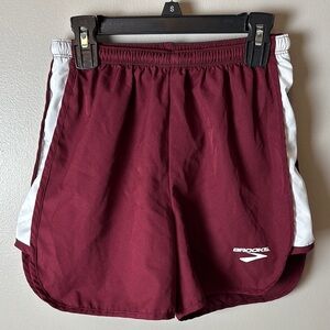 Brooks Women's Burgundy Athletic Shorts